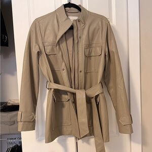 a new day Tan Leather Jacket